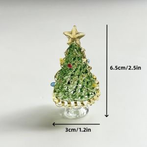 Creative Christmas tree miniature glass sculpture handcrafted blown glass art collectibles and Christmas gifts
