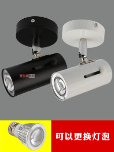 Spotlight LED Spotlight 3W For Home Living Room Ceiling Lamp Ceiling TV Background Wall Cob Surface Mounted Spotlight Adjustable Angle