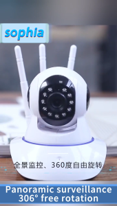 【100%Authentic】2MP 1080p 5 Antenna Dual Light Colour Night Vision HD Indoor Wireless Wifi CCTV Camera Outdoor Waterproof WiFi CCTV Full color night vision Infra-Red Alarm Two-way audio CCTV Security Cameras