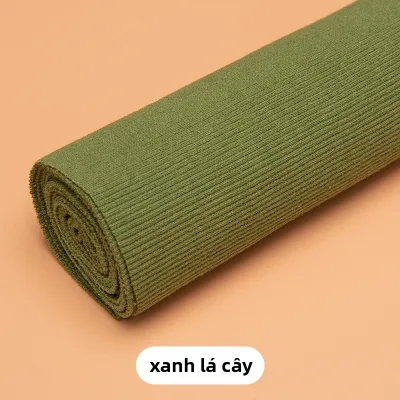 Vải Rib Co Dãn 100% Cotton Kích Thước 2x2