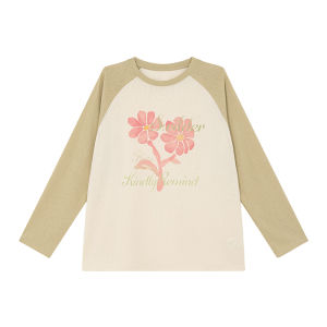 Flower Print Loose Fitting T-Shirt