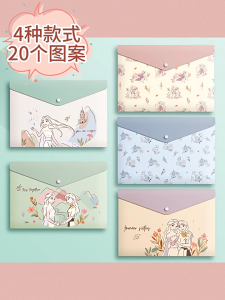 LVYIMAO ✨✨youngtime 5 ชิ้นถุงแฟ้ม A4 การ์ตูน Sanrio Disney พลาสติกเก็บเอกสารถุงเก็บกระดาษออแกไนเซอร์ความจุขนาดใหญ่อุปกรณ์การเรียน youngtime✨✨