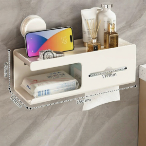 youqin | Bathroom Wall Mount Paper Storage Rack Non Drilling