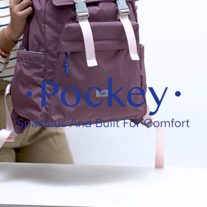 Wallts Pockey Mauve - Backpack Tas Ransel Kerja Work Bag Water resistant pria wanita