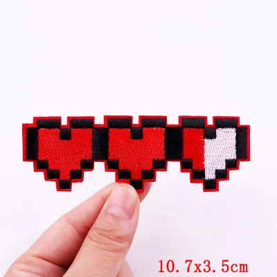 Jeans Embroidered Patches DIY Cartoon/Love Heart Patch Iron On Patches For Clothing Rainbow/Letter Embeoidery Patch For Clothes