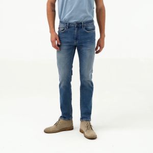 Lee Cooper Tapered Fit Jeans Arthur Worn Light Blue 34