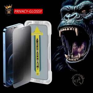 ANTI SPY PRIVACY & CLEAR GLOSSY - Auto Align Tech GOZILLA Glass Tempered Glass Screen Protector Anti Gores For IPHONE 7 7+ 8 8+ PLUS SE 2 2020 X XS XR XS MAX 11 12 13 14 15 16 PRO MAX 14+ 15+ 16+ PLUS