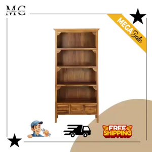 🔥【LOCAL SELLER】🔥DABOR SOLID TEAK WOOD BOOKSHELF (FREE DELIVERY & INSTALATION)
