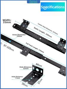 PINCHI | Durable Hanging Keyboard Tray Rails 2 Sections