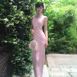 CHANGTONG | Modified Cheongsam Dress New Chinese Style Bodycon 2026 Early Summer