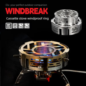 Outdoor Mini Circle Wind Shield Portable Camping Stove Windproof Ring High-temperature Resistant Camping Picnic Cooking Supplies