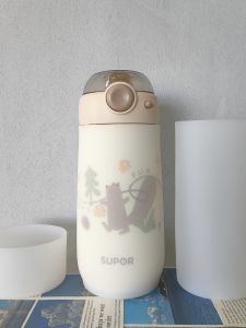 Vỏ Bọc Thủy Tinh Bằng Silicon Cho Cốc Giữ Nhiệt 500ml Vỏ Bảo Vệ Chống Rơi Chống Mài Mòn Đế Cốc Cho Trẻ Em