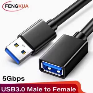 Cáp Mở Rộng USB 3.0 5Gbps Đầu Đực Sang Đầu Cái Dùng Cho PC PS3 Laptop Ổ U Smart TV - Cáp USB Tốc Độ Cao