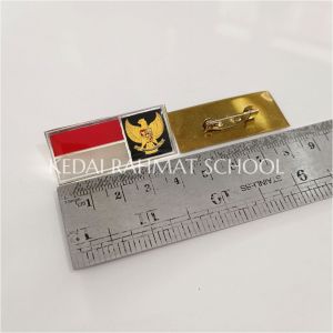 Pin Bros Merah Putih Garuda MPG Berkibar Indonesia Lapis Resin 4 Model