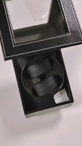 PU Leather Automatic Watch Winder Box USB Charging Rotating Watch Storage Case Fathers Day Premium Gift