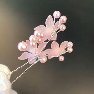 SHOPHOME - Tusuk Konde Rambut Korea Jepit Hiasan Sanggul Modern Bunga Mutiara Murah MHT06