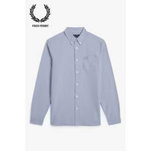 KEMEJA POLOS FRED PERRY SLIM FIT LENGAN PANJANG PREMIUM | KEMEJA KANTOR CASUAL LENGAN PANJANG PREMIUM