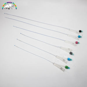 Two Way Foley Dog Catheters 2 Way Foley Silicone Canine Urinary Catheter with Balloon Veterinary Supplies