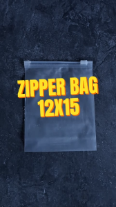 Zipper Bag 12x15 Travel Bag Organizer Plastik Resleting Doff Matte Buram Pouch Eceran