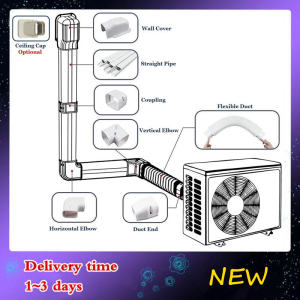 FUSSIN 3"x2.5" - PVC Copper Pipe Cladding/Molding Set for Aircon Good for 1hp - 2hp