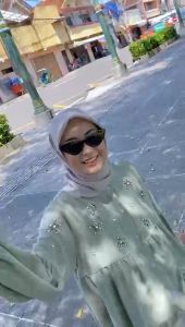 Dostifashion Vera Blouse | Atasan Wanita Muslim Lengan Kerut | Atasan Wanita Kerja Premium