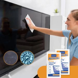 40 Pack PC Cleaners Wipes - Dry and Wet Screen Cleaning Cloths for Cars Phones Tablets Laptops TVs and Monitors