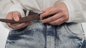 Corkor Vegan Cork Womens Belt 25 mm Wide Black | Handmade Ladies Ladys Genuine Leather Casual Waist Ikat Tali Pinggang Perempuan Wanita 女士腰皮带