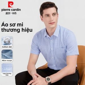 Pierre Cardin | Áo Sơ Mi Nam Tay Ngắn Thoáng Khí Dễ Chăm Sóc Cotton Mềm