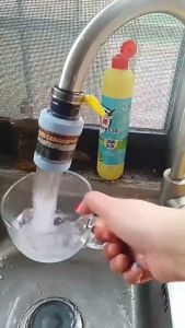 【Free Towel】Faucet Filter Water Saving Splash Proof 360° Degrees Rotatable Retractable Faucet  Water Purifier Sprinkler For Kitchen In Kedia