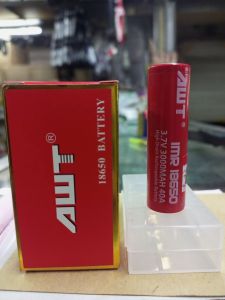 Batrai AWT merah batray 3000mah batrai imr 18650