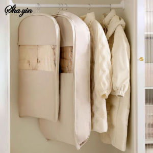 Visible Compression Hanging Bag for down Jacket - Dust Cover Clothes Storage Wardrobe Organizer for Household