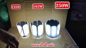 หลอดไฟ หลอดใบพัด 5 แฉก 6 แฉก 8แฉก 135W-250 แสงขาว / วอร์ม LED ( QC ก่อนส่ง)
