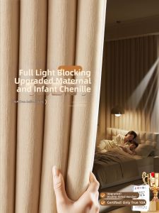 SFLYHOME S+Care | Anti-Bacterial Blackout Curtains Soundproof and Heat Insulation