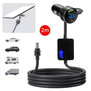Aitemay Starlink Mini Car Charger 30V DC Digital Display Waterproof Power Cable Adapter with Type-C PD3.0 Fast Charging - 2M