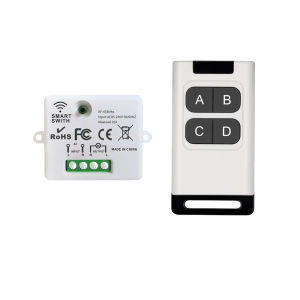 Diese AC 110V 120V 210V 220V 10A 1CH Receiver Relay 433Mhz Mini mô-đun công tắc đa năng điều khiển từ xa không dây với pin cho đèn tự làm