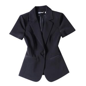 HANYINGMEI | Black Summer New Elegant Workwear Womens Suit Jacket