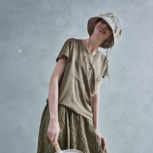 Fashion Casual Loose Fit T-shirt for Women Unique 3D Cutting