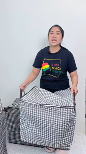 BLIVO กล่องเก็บของ กระเป๋าเก็บผ้านวม เก็บผ้าห่ม กล่องเก็บของ ถุงใส่ของอเนกประสงค์ 100/140/180L จุของได้เยอะ เก็บผ้า กันฝุ่น ผ้าไม่มีกลิ่น