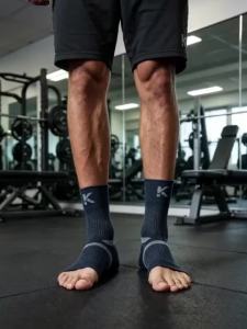 Adjustable Elastic Ankle Brace Compression Sleeve Foot Support Stabilizer for Plantar Fasciitis Achilles Tendonitis Sports Sock