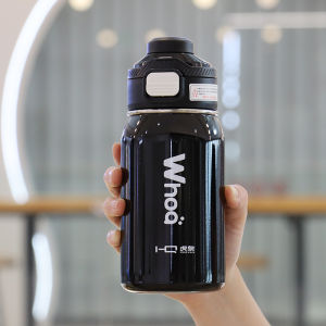 High School Middle School Girls Straw Water Bottle Ins New 2024 Thermal Cup High Aesthetic Value Stainless Steel Drinkware