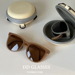 Xiaohongshu New Arrival Trendy Foldable Sunglasses Female Fancy Ins UV-Proof Strong Light to Make Big Face Thin-Looked Sun Glasses