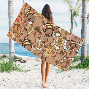 capybara sticker pack Beach Towels Ultra Lightweight Quick Drying Super Absorbent Summer Essential Fast-Drying Towel for Beach