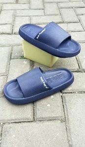 SANDAL SLOP KARET PRIA WANITA SIZE-44 BAHAN PHYLON NAVY BLUE SANDAL KARET PRIA