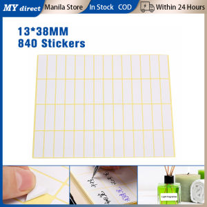 840pcs Adhesive Sticky Labels White Blank Stickers 13x38mm Package Note Small Writable Note Sticker School Supplies