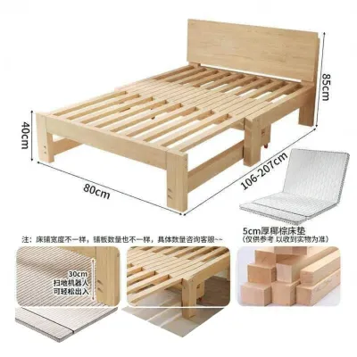 DANBIYIN | Multifunctional Extendable Sofa Bed Single Pull Out Bed Frame