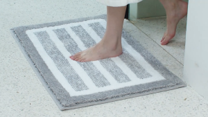 Yngve พรมปูพื้นดูดซับน้ำ พรมปูหน้าประตูห้องน้ำหนา พรมเช็ดเท้า พรมห้องน้ำ #2 B-J