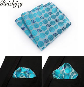 Ruizhijzg Ready Stock Men Pocket Squares Handkerchief For Wedding Party Gift