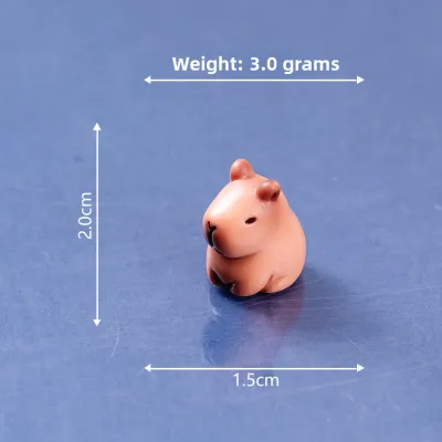 Cute Capybara Desk Decoration Computer Accessories Stable Emotion Healing Small Objects Workstation Resin Artistic Crafts