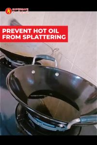 33cm Anti Oil Splatter Screen Stainless Steel and Lids Cover for Frying Pan Covers Oil Splash Penapis Minyak Masak