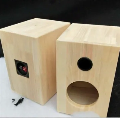 Rubber Wood Speaker Enclosure 5 Inch